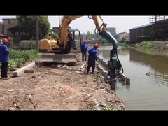 Vibra Hydraulic Pile Driver in Action
