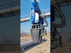 Φωτοβολταϊκός Παλουκοπήκτης για Τσιμεντένια Πάσσαλα 48-52 Τόνων Εκσκαφέας HITACHI