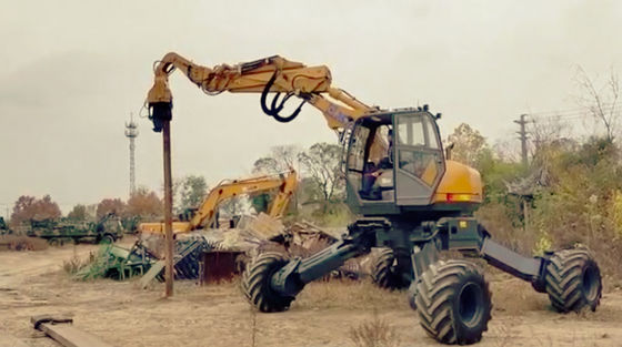 Achieve Accurate and Fast RC Pile Driving for 6-8 Meter Sheet Piles Using a Wheeler Excavator