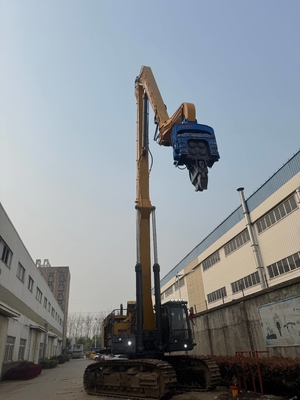 Construction Projects Excavator Mounted Pile Driver Over 12 Meters Depth