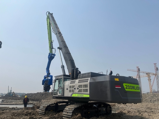 Pile Driving With Hydraulic Press In Pile Driver Maximum Pulling Force 2000kN