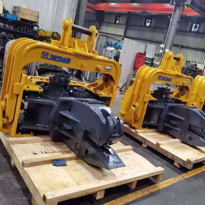 Watercourse Pile Driver: Cement Sheet Piling & Vibro Hammer for Excavator Mounting