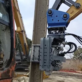 High-Efficiency Side Grip Pile Driver: Fast Hydraulic Piling in 9m Depth for Confined Sites