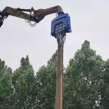 Pile Driver : High Centrifugal Force & Fast Extraction | Four Eccentric Model For 48-52 Tons