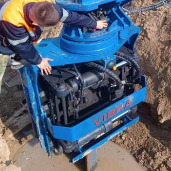 SV400 Excavator-Mounted Pile Driver | 3870 kg | 520 kN Clamp Force