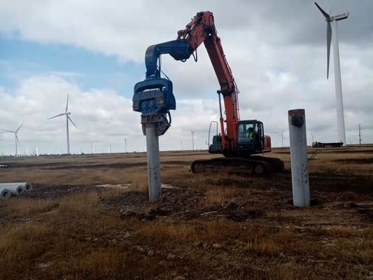 372KN Vibro Pile Hammer: Solar Construction Piling, High Efficiency & Accurate Operation