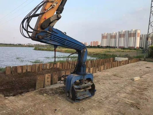 Heavy-Duty Hydraulic Pile Driver: Ideal for Riverbank and Canal Projects