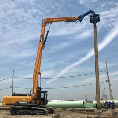 Environmental Friendly Pile Driver - Quiet Vibro Hammer & 180° Rotation Adjustment