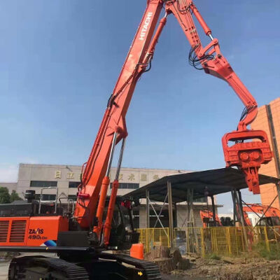 Excavator Mounted Pile Driver - Low Noise Hydraulic & Multi-Pile Type Adaptation