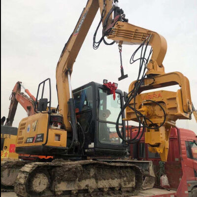 River Canal Hydraulic Pile Driver - Excavator-Mounted & High-Efficiency Piling Performance