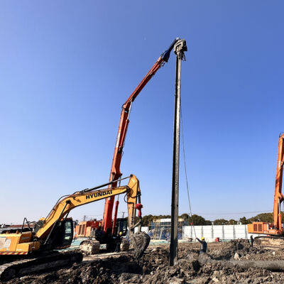27M Max-Length Pile Driver for 75-80 Ton Excavator, High-Frequency Impact & Quick-Install Mast