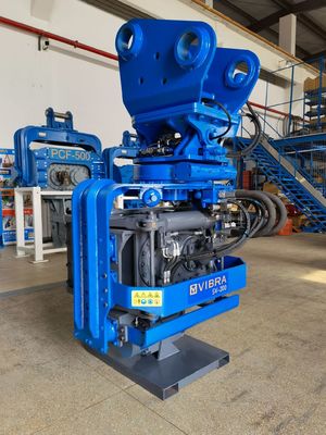 Integrated Hydraulic Side Grip Pile Driver - 3000 RPM & Solid One-Piece Construction